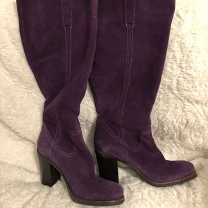 BCBG Knee High Purple Boots